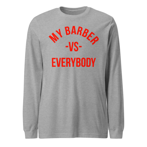 MBV Unisex L/S Tee W/Red Logo - Image 6