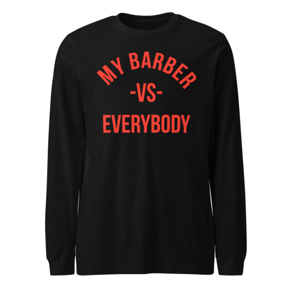 MBV Unisex L/S Tee W/Red Logo - Image 2