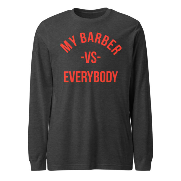 MBV Unisex L/S Tee W/Red Logo - Image 4