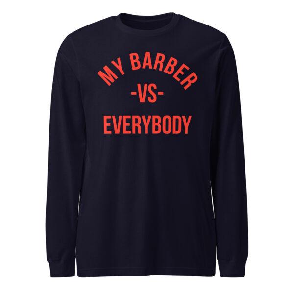 MBV Unisex L/S Tee W/Red Logo - Image 3